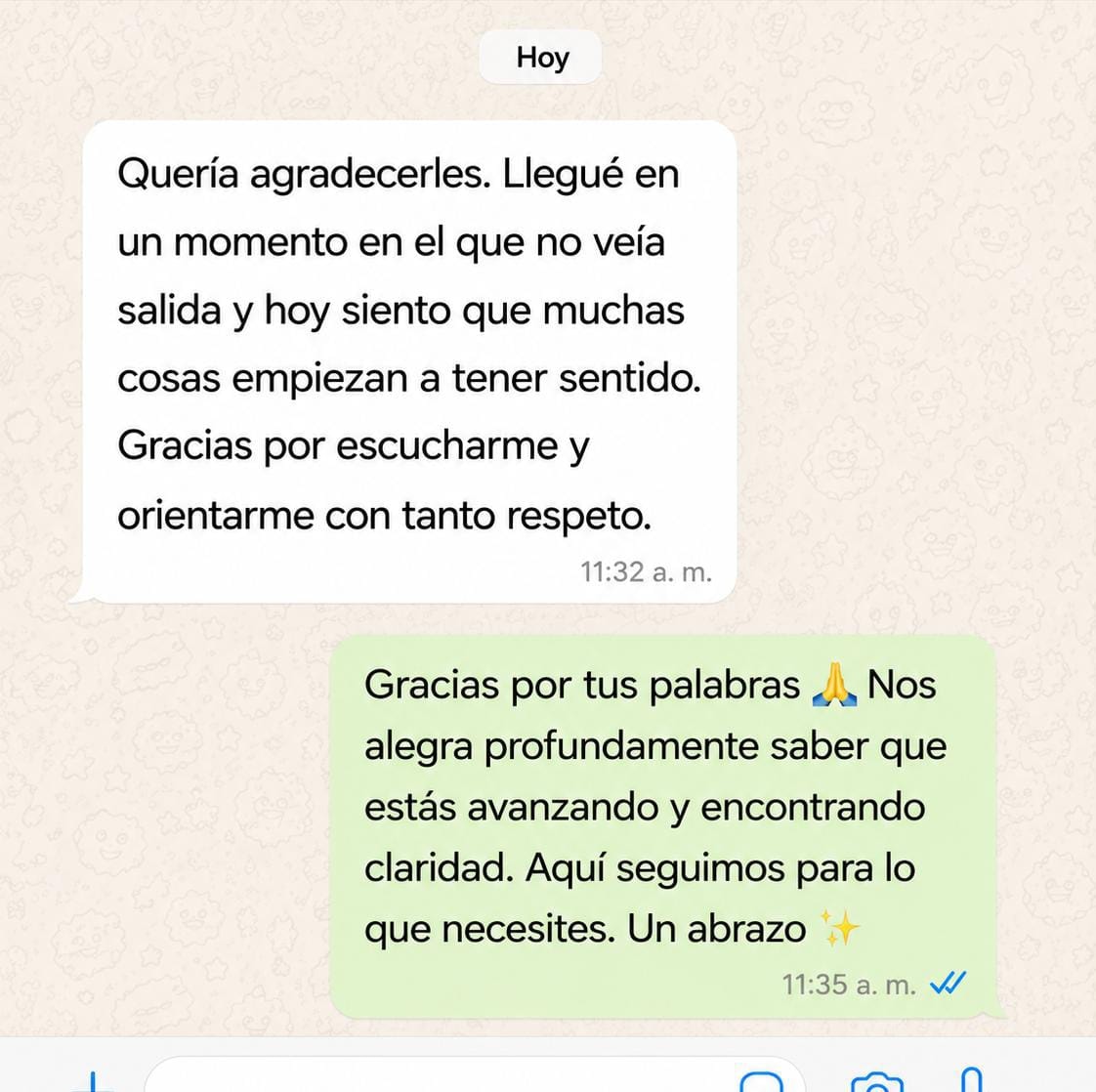 Testimonio 3 — Hermandad Internacional